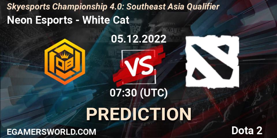 Neon Esports - White Cat: прогноз. 05.12.2022 at 08:06, Dota 2, Skyesports Championship 4.0: Southeast Asia Qualifier