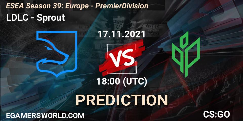 LDLC - Sprout: прогноз. 03.12.2021 at 14:05, Counter-Strike (CS2), ESEA Season 39: Europe - Premier Division