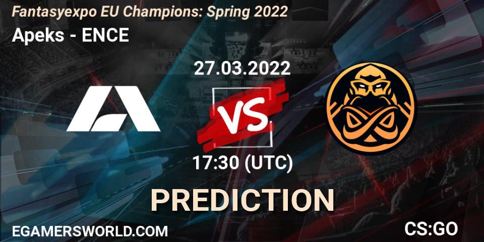 Apeks - ENCE: прогноз. 27.03.2022 at 17:30, Counter-Strike (CS2), Fantasyexpo EU Champions: Spring 2022