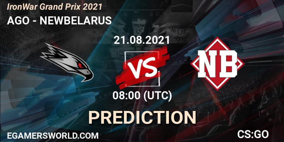 AGO - NEWBELARUS: прогноз. 21.08.2021 at 08:05, Counter-Strike (CS2), IronWar Grand Prix 2021