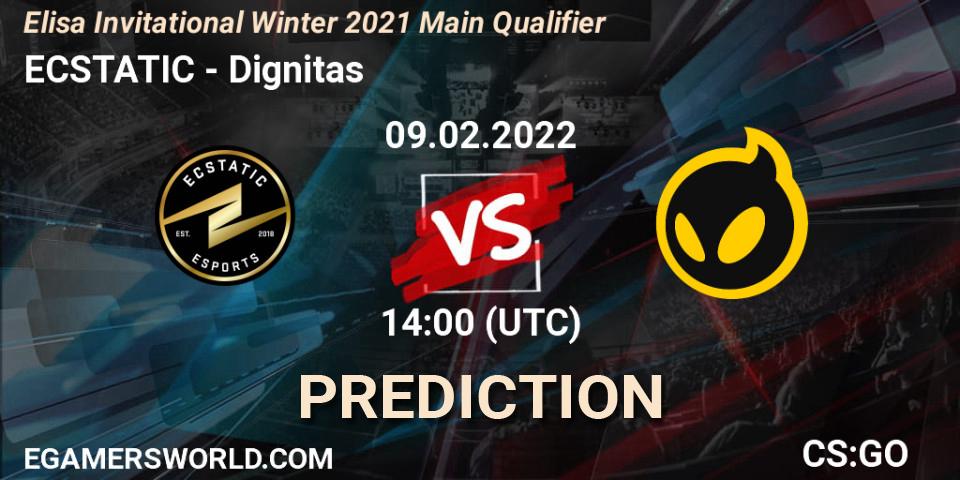 ECSTATIC - Dignitas: прогноз. 09.02.2022 at 14:00, Counter-Strike (CS2), Elisa Invitational Winter 2021 Main Qualifier