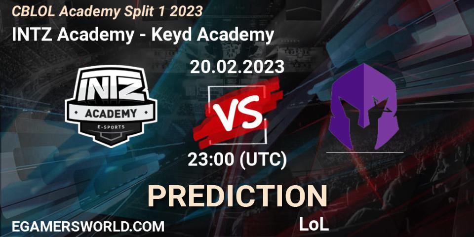 INTZ Academy - Keyd Academy: прогноз. 20.02.2023 at 23:00, LoL, CBLOL Academy Split 1 2023