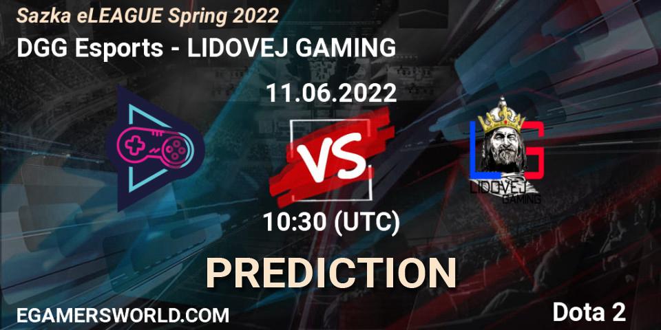 DGG Esports - LIDOVEJ GAMING: прогноз. 11.06.2022 at 10:48, Dota 2, Sazka eLEAGUE Spring 2022
