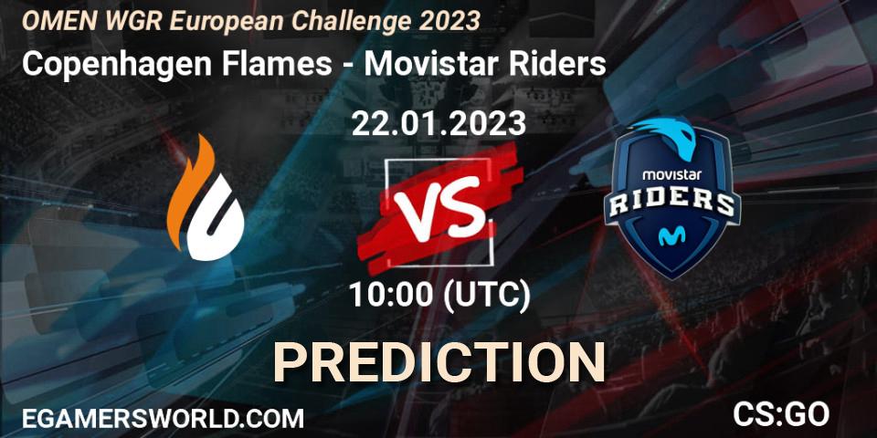 Copenhagen Flames - Movistar Riders: прогноз. 22.01.23, CS2 (CS:GO), OMEN WGR European Challenge 2023