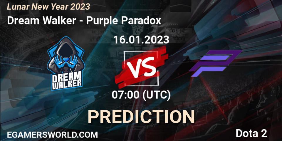 Dream Walker - Purple Paradox: прогноз. 16.01.23, Dota 2, Lunar New Year 2023