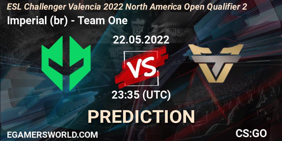 Imperial (br) - Team One: прогноз. 22.05.22, CS2 (CS:GO), ESL Challenger Valencia 2022 North America Open Qualifier 2