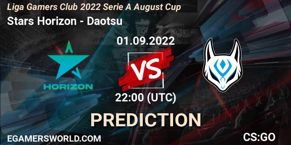Stars Horizon - Daotsu: прогноз. 01.09.22, CS2 (CS:GO), Liga Gamers Club 2022 Serie A August Cup