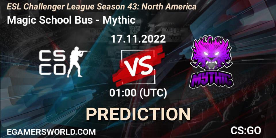 Magic School Bus - Mythic: прогноз. 06.12.2022 at 02:30, Counter-Strike (CS2), ESL Challenger League Season 43: North America
