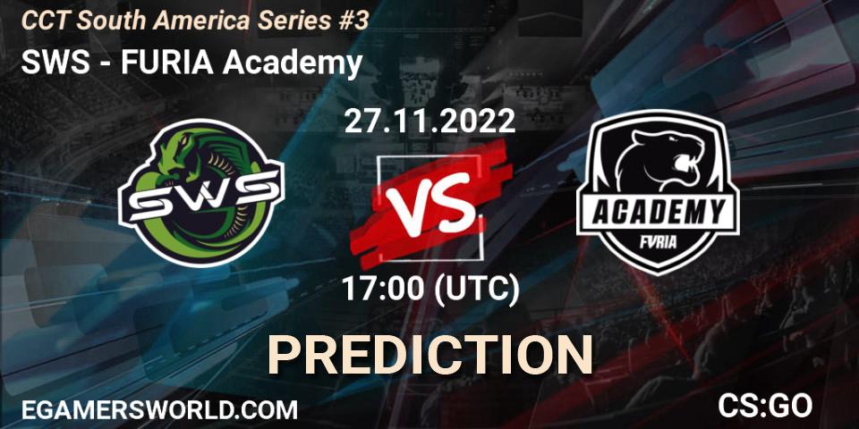 SWS - FURIA Academy: прогноз. 27.11.2022 at 17:00, Counter-Strike (CS2), CCT South America Series #3