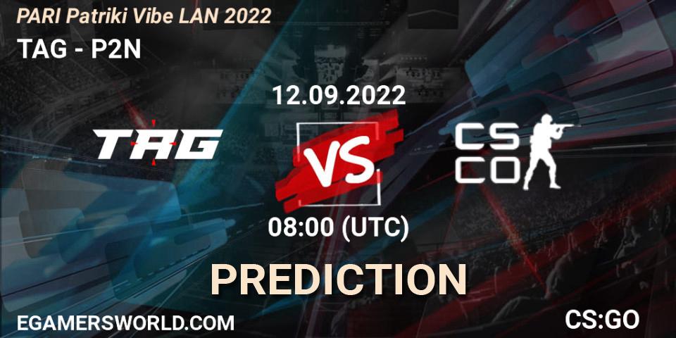TAG - P2N: прогноз. 12.09.2022 at 08:00, Counter-Strike (CS2), PARI PATRIKI VIBE LAN