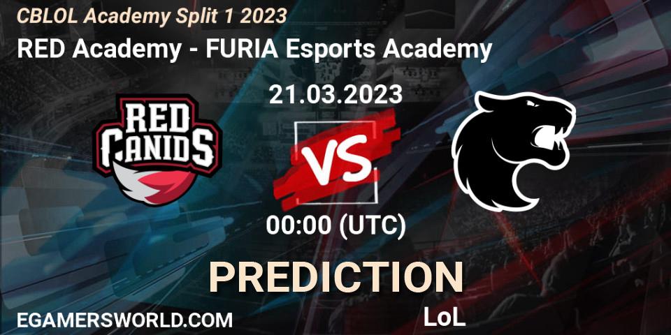 RED Academy - FURIA Esports Academy: прогноз. 21.03.2023 at 00:00, LoL, CBLOL Academy Split 1 2023