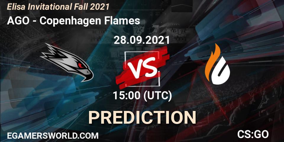AGO - Copenhagen Flames: прогноз. 28.09.2021 at 14:00, Counter-Strike (CS2), Elisa Invitational Fall 2021