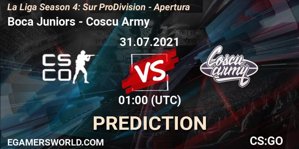 Boca Juniors - Coscu Army: прогноз. 31.07.2021 at 01:15, Counter-Strike (CS2), La Liga Season 4: Sur Pro Division - Apertura