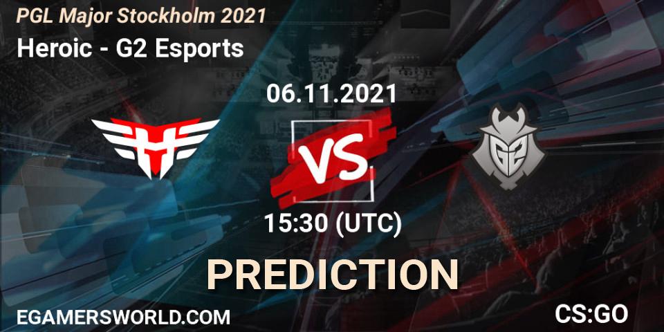 Heroic - G2 Esports: прогноз. 06.11.21, CS2 (CS:GO), PGL Major Stockholm 2021