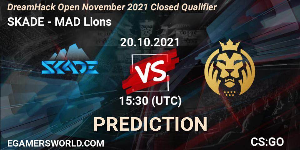 SKADE - MAD Lions: прогноз. 20.10.2021 at 15:30, Counter-Strike (CS2), DreamHack Open November 2021 Closed Qualifier