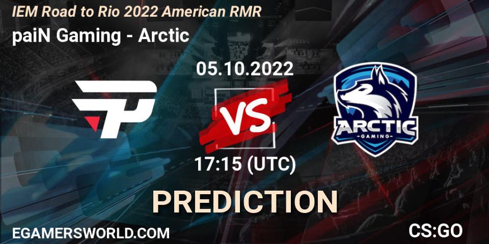 paiN Gaming - Arctic: прогноз. 05.10.2022 at 11:15, Counter-Strike (CS2), IEM Road to Rio 2022 American RMR
