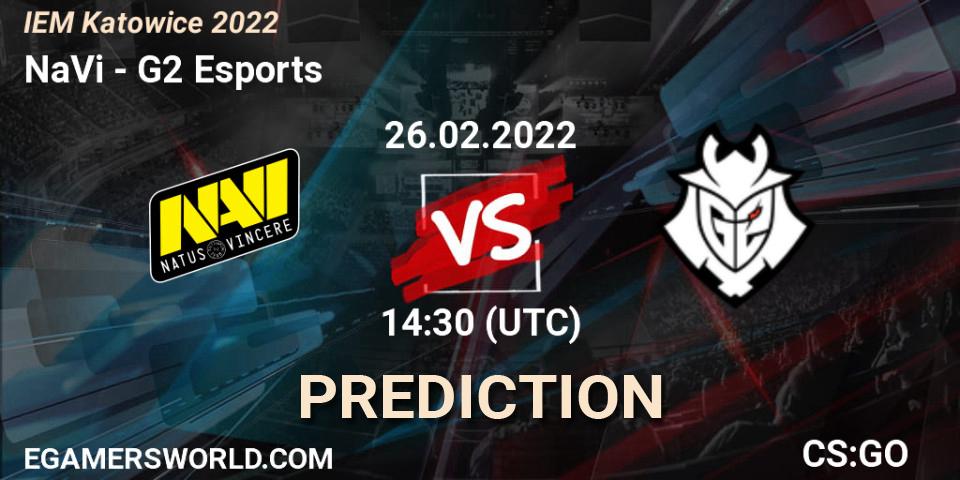 NaVi - G2 Esports: прогноз. 26.02.2022 at 14:30, Counter-Strike (CS2), IEM Katowice 2022