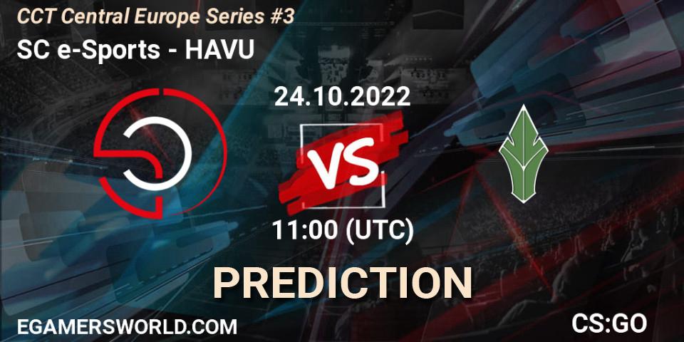 SC e-Sports - HAVU: прогноз. 24.10.22, CS2 (CS:GO), CCT Central Europe Series #3