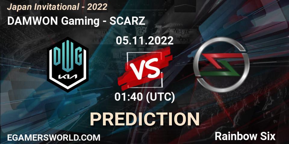 DAMWON Gaming - SCARZ: прогноз. 05.11.2022 at 01:40, Rainbow Six, Japan Invitational - 2022