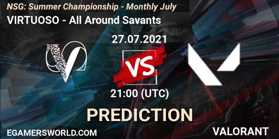VIRTUOSO - All Around Savants: прогноз. 27.07.2021 at 21:00, VALORANT, NSG: Summer Championship - Monthly July