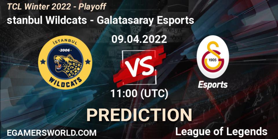 İstanbul Wildcats - Galatasaray Esports: прогноз. 09.04.2022 at 13:00, LoL, TCL Winter 2022 - Playoff
