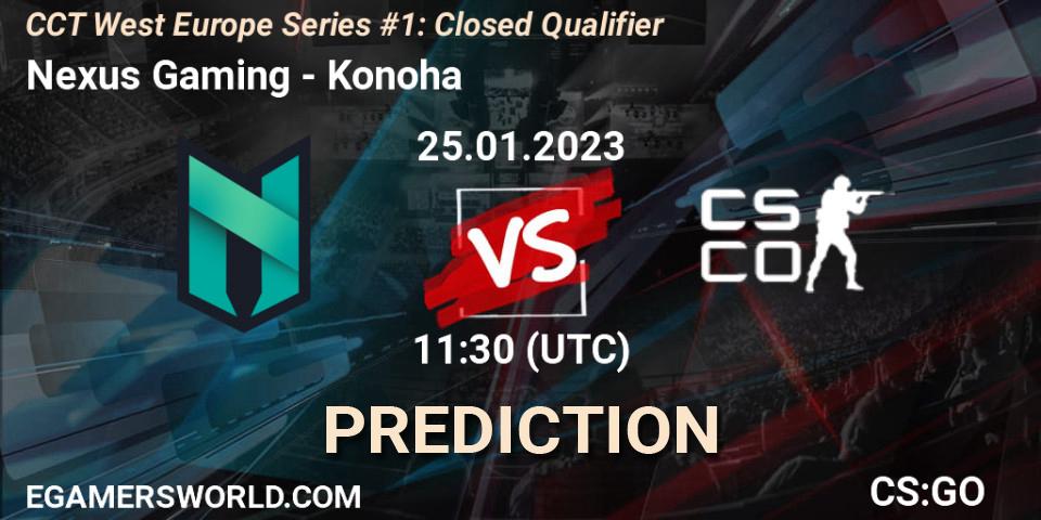 Nexus Gaming - Konoha: прогноз. 25.01.2023 at 11:50, Counter-Strike (CS2), CCT West Europe Series #1: Closed Qualifier
