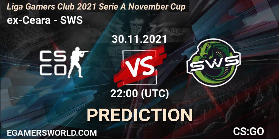 ex-Ceara - SWS: прогноз. 30.11.2021 at 17:00, Counter-Strike (CS2), Liga Gamers Club 2021 Serie A November Cup