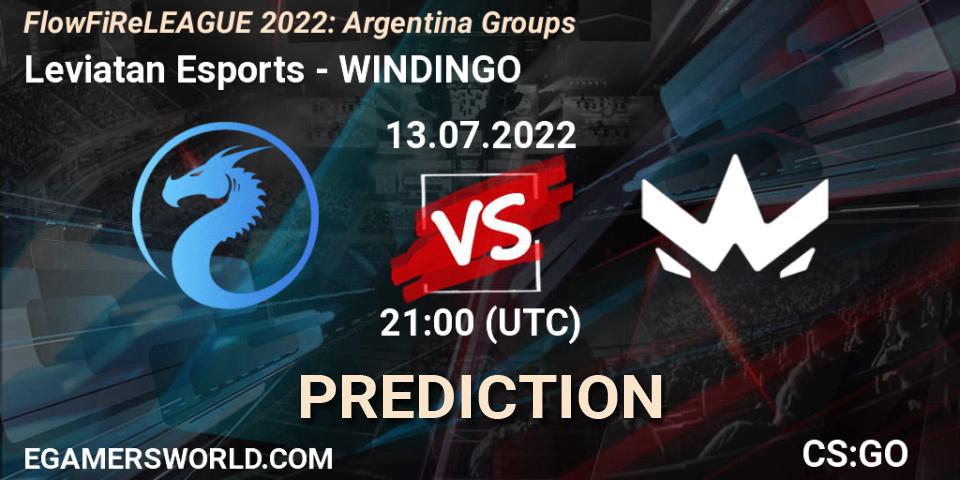Leviatan Esports - WINDINGO: прогноз. 13.07.2022 at 21:00, Counter-Strike (CS2), FlowFiReLEAGUE 2022: Argentina Groups