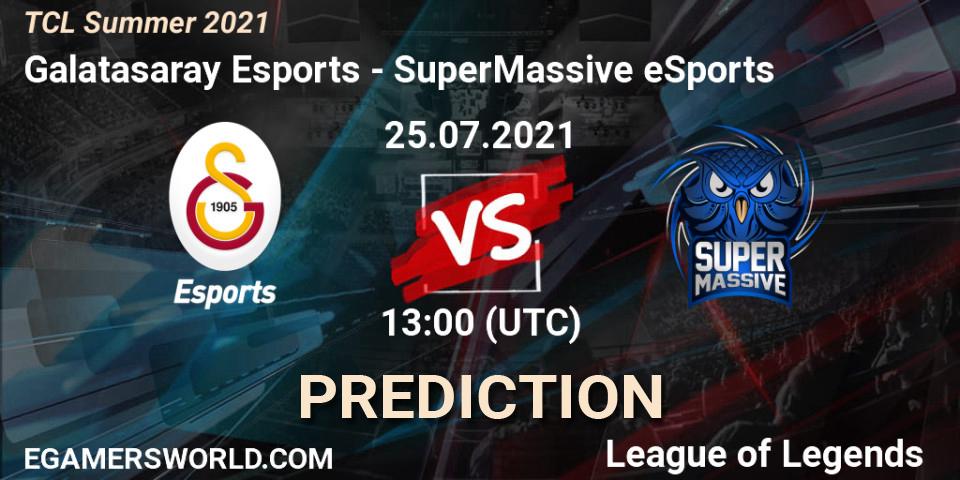Galatasaray Esports - SuperMassive eSports: прогноз. 25.07.2021 at 13:00, LoL, TCL Summer 2021