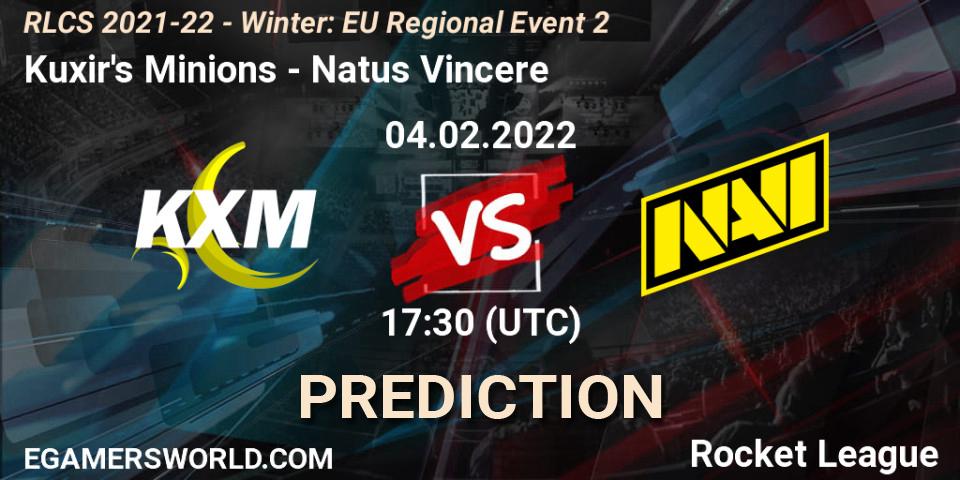 Kuxir's Minions - Natus Vincere: прогноз. 04.02.2022 at 17:30, Rocket League, RLCS 2021-22 - Winter: EU Regional Event 2