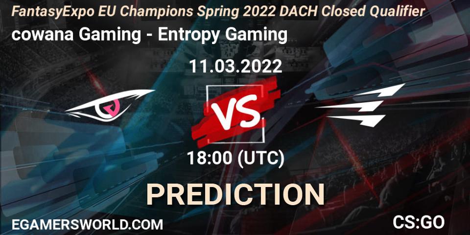 cowana Gaming - Entropy Gaming: прогноз. 11.03.22, CS2 (CS:GO), FantasyExpo EU Champions Spring 2022 DACH Closed Qualifier