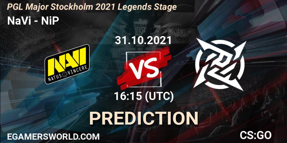 NaVi - NiP: прогноз. 31.10.2021 at 15:30, Counter-Strike (CS2), PGL Major Stockholm 2021 Legends Stage
