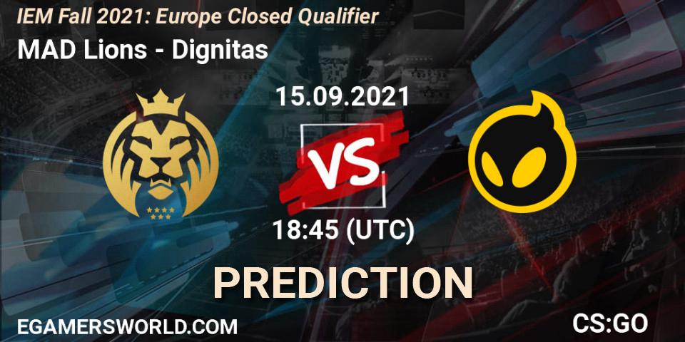 MAD Lions - Dignitas: прогноз. 15.09.2021 at 18:45, Counter-Strike (CS2), IEM Fall 2021: Europe Closed Qualifier