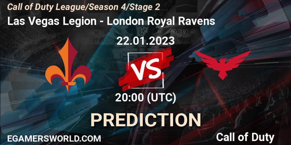 Las Vegas Legion - London Royal Ravens: прогноз. 22.01.2023 at 20:00, Call of Duty, Call of Duty League 2023: Stage 2 Major Qualifiers