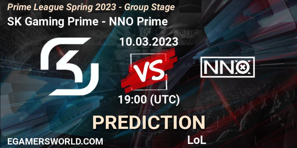 SK Gaming Prime - NNO Prime: прогноз. 10.03.23, LoL, Prime League Spring 2023 - Group Stage