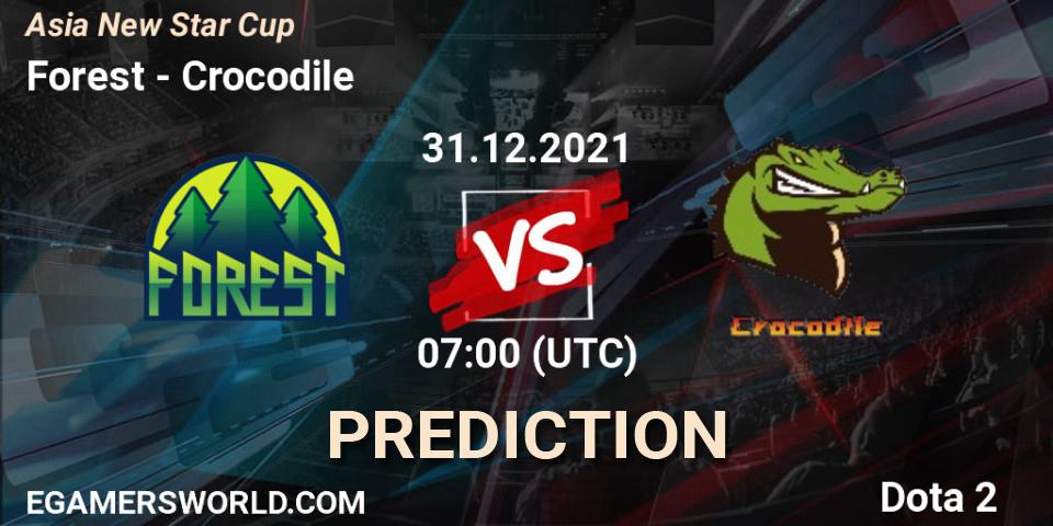 Forest - Crocodile: прогноз. 31.12.2021 at 07:26, Dota 2, Asia New Star Cup