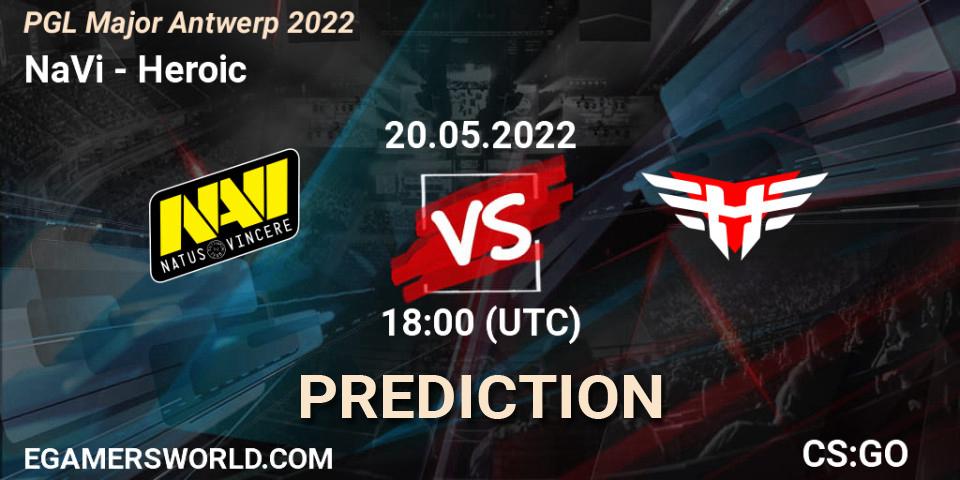NaVi - Heroic: прогноз. 20.05.2022 at 17:30, Counter-Strike (CS2), PGL Major Antwerp 2022