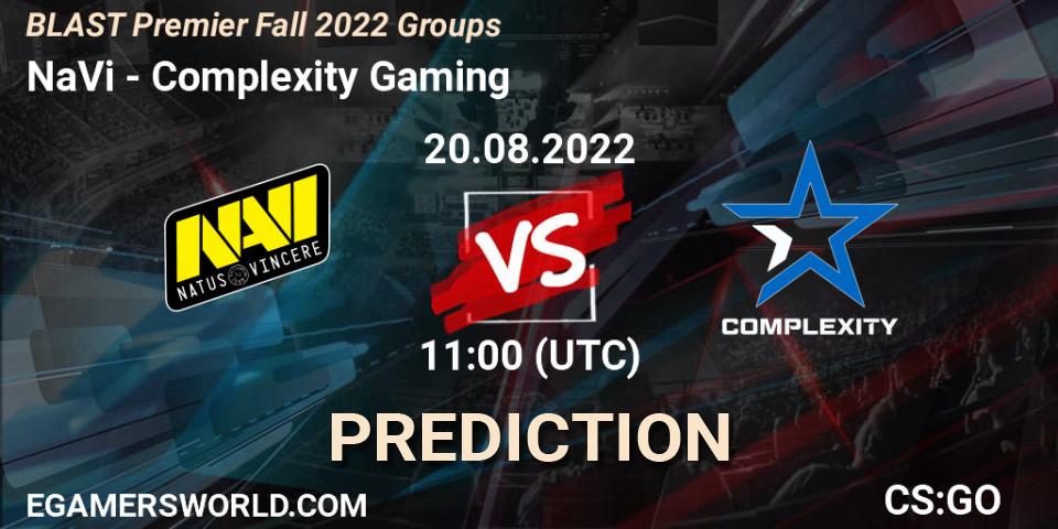 NaVi - Complexity Gaming: прогноз. 20.08.22, CS2 (CS:GO), BLAST Premier Fall 2022 Groups