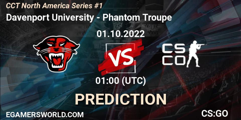 Davenport University - Phantom Troupe: прогноз. 01.10.22, CS2 (CS:GO), CCT North America Series #1