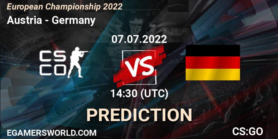 Austria - Germany: прогноз. 07.07.2022 at 14:30, Counter-Strike (CS2), European Championship 2022