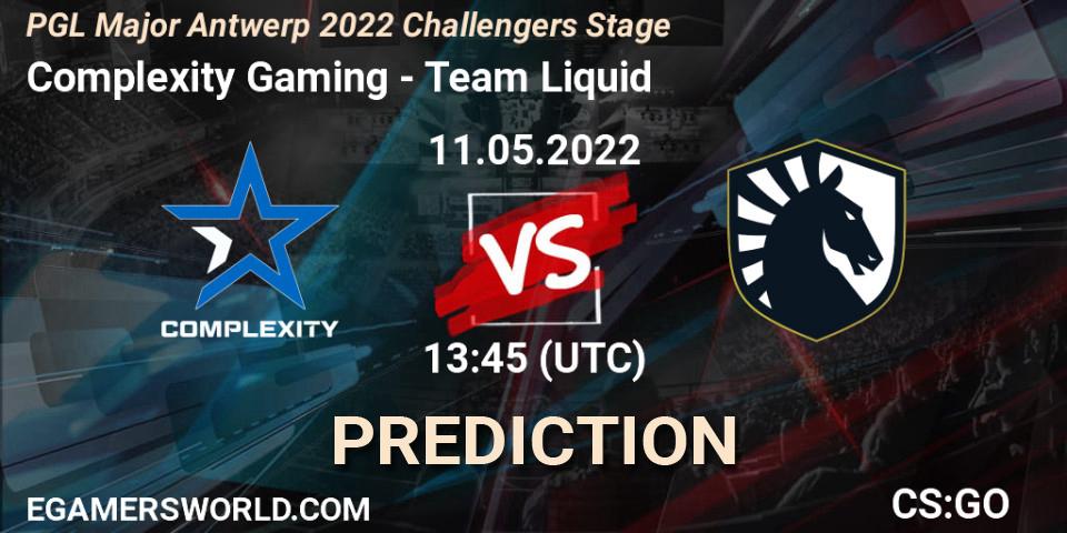 Complexity Gaming - Team Liquid: прогноз. 11.05.2022 at 14:10, Counter-Strike (CS2), PGL Major Antwerp 2022 Challengers Stage