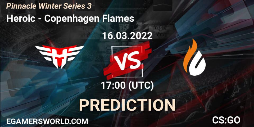 Heroic - Copenhagen Flames: прогноз. 16.03.2022 at 17:00, Counter-Strike (CS2), Pinnacle Winter Series 3