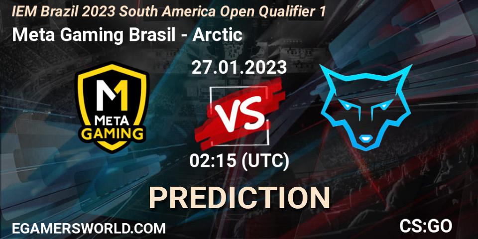 Meta Gaming Brasil - Arctic: прогноз. 27.01.2023 at 19:30, Counter-Strike (CS2), IEM Brazil Rio 2023 South America Open Qualifier 1