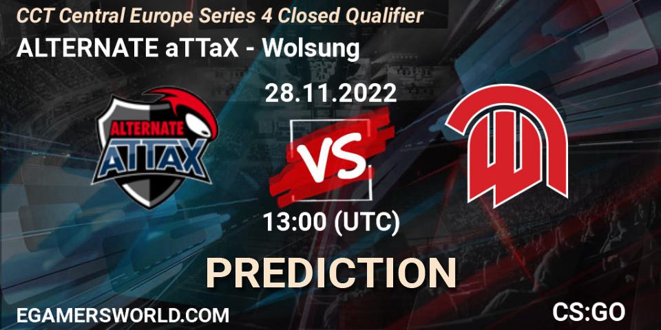 ALTERNATE aTTaX - Wolsung: прогноз. 28.11.22, CS2 (CS:GO), CCT Central Europe Series 4 Closed Qualifier