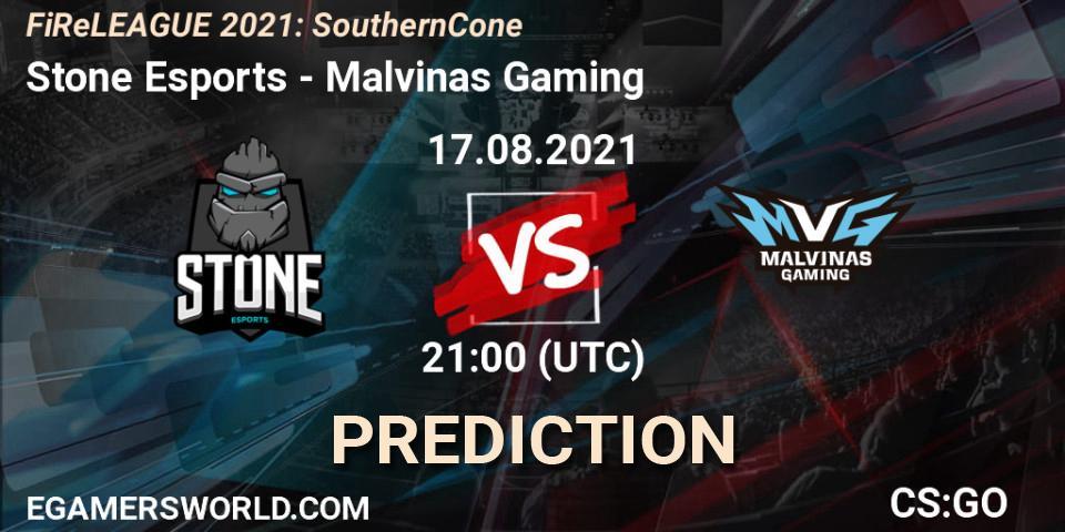 Stone Esports - Malvinas Gaming: прогноз. 17.08.2021 at 21:10, Counter-Strike (CS2), FiReLEAGUE 2021: Southern Cone