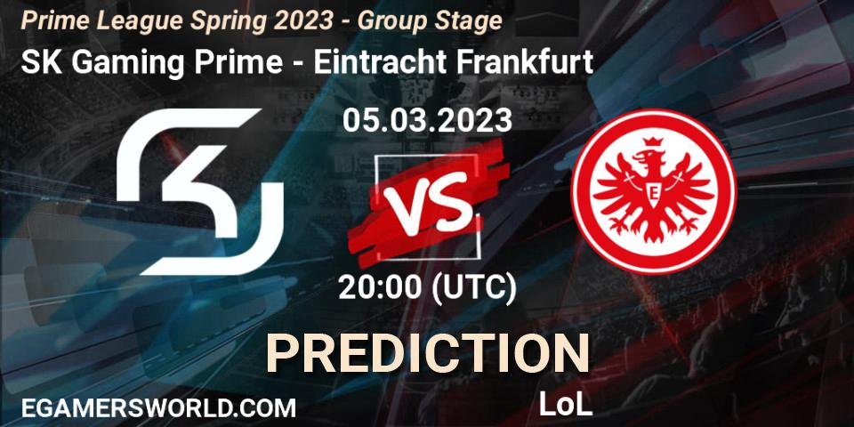 SK Gaming Prime - Eintracht Frankfurt: прогноз. 05.03.2023 at 17:00, LoL, Prime League Spring 2023 - Group Stage