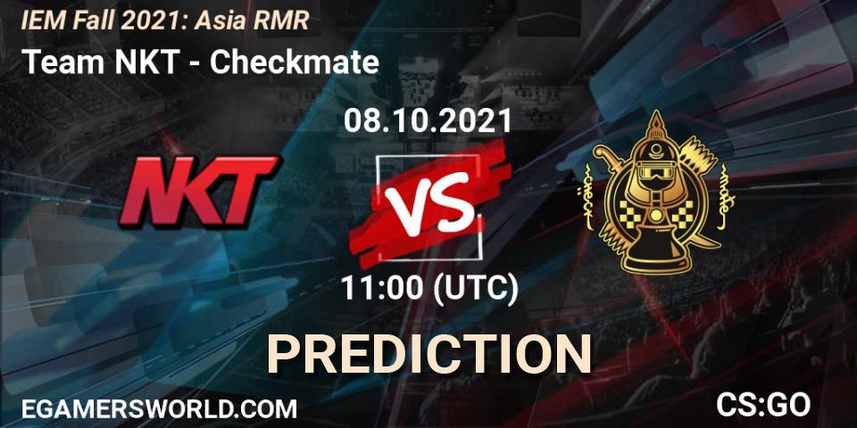 Team NKT - Checkmate: прогноз. 08.10.2021 at 11:00, Counter-Strike (CS2), IEM Fall 2021: Asia RMR