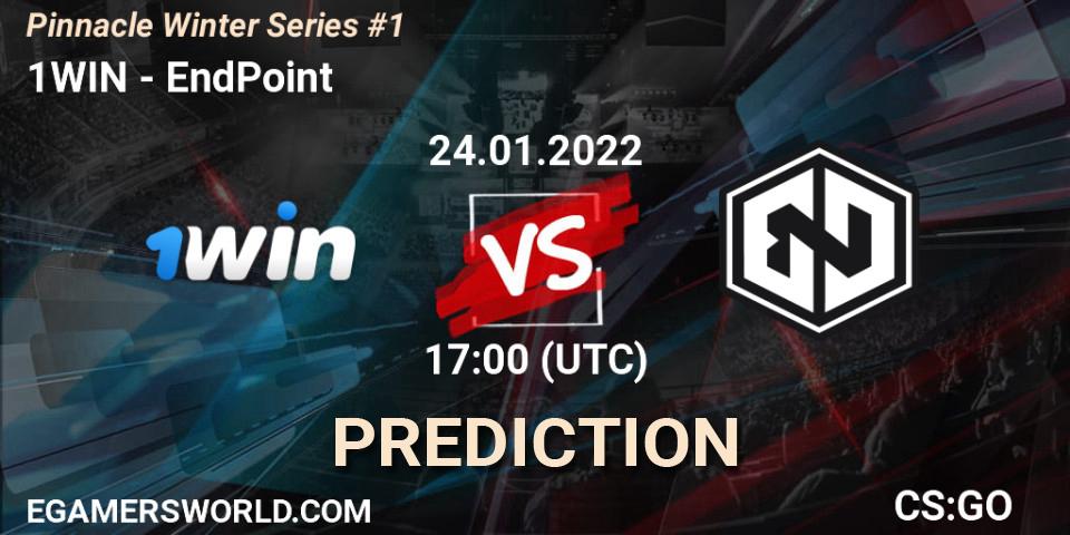 1WIN - EndPoint: прогноз. 24.01.2022 at 17:00, Counter-Strike (CS2), Pinnacle Winter Series #1