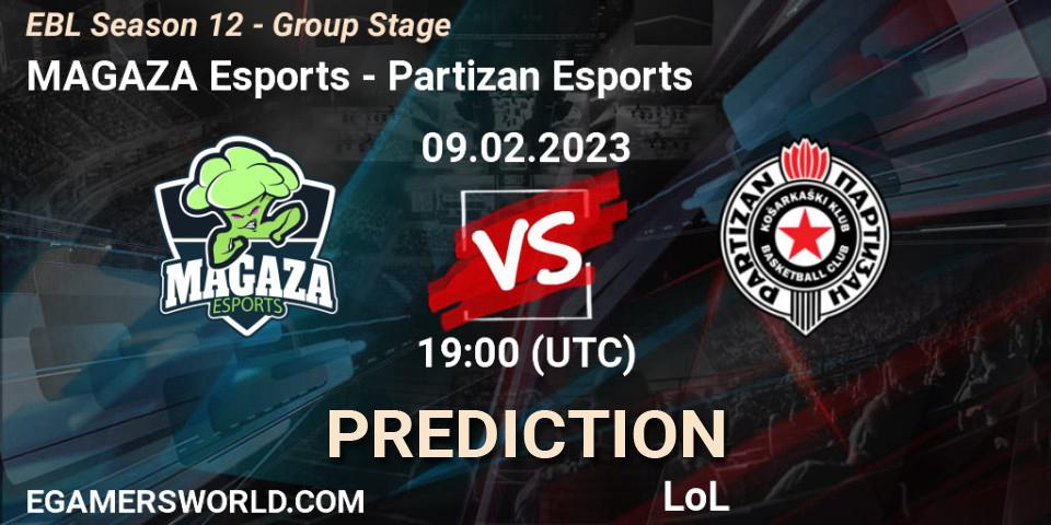 MAGAZA Esports - Partizan Esports: прогноз. 09.02.23, LoL, EBL Season 12 - Group Stage