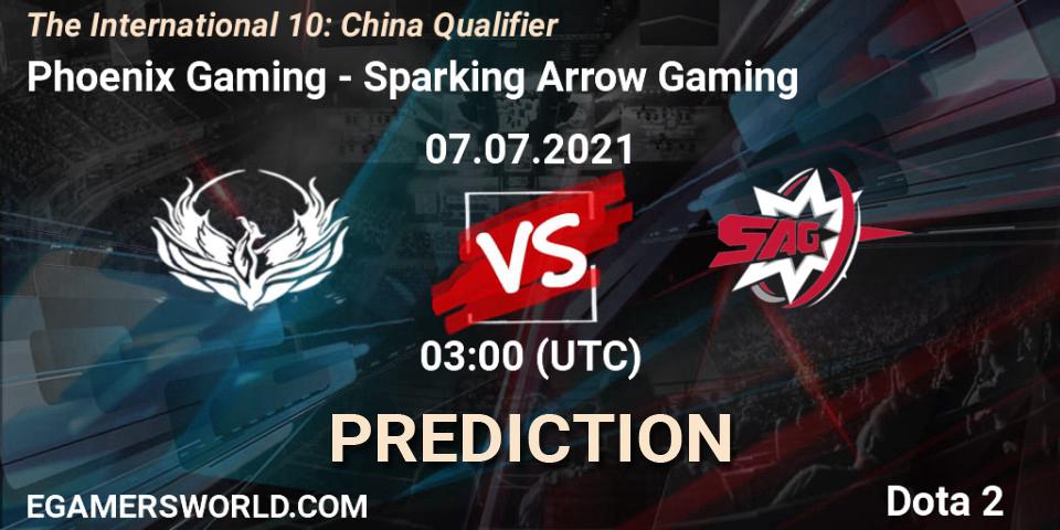 Phoenix Gaming - Sparking Arrow Gaming: прогноз. 07.07.2021 at 07:38, Dota 2, The International 10: China Qualifier